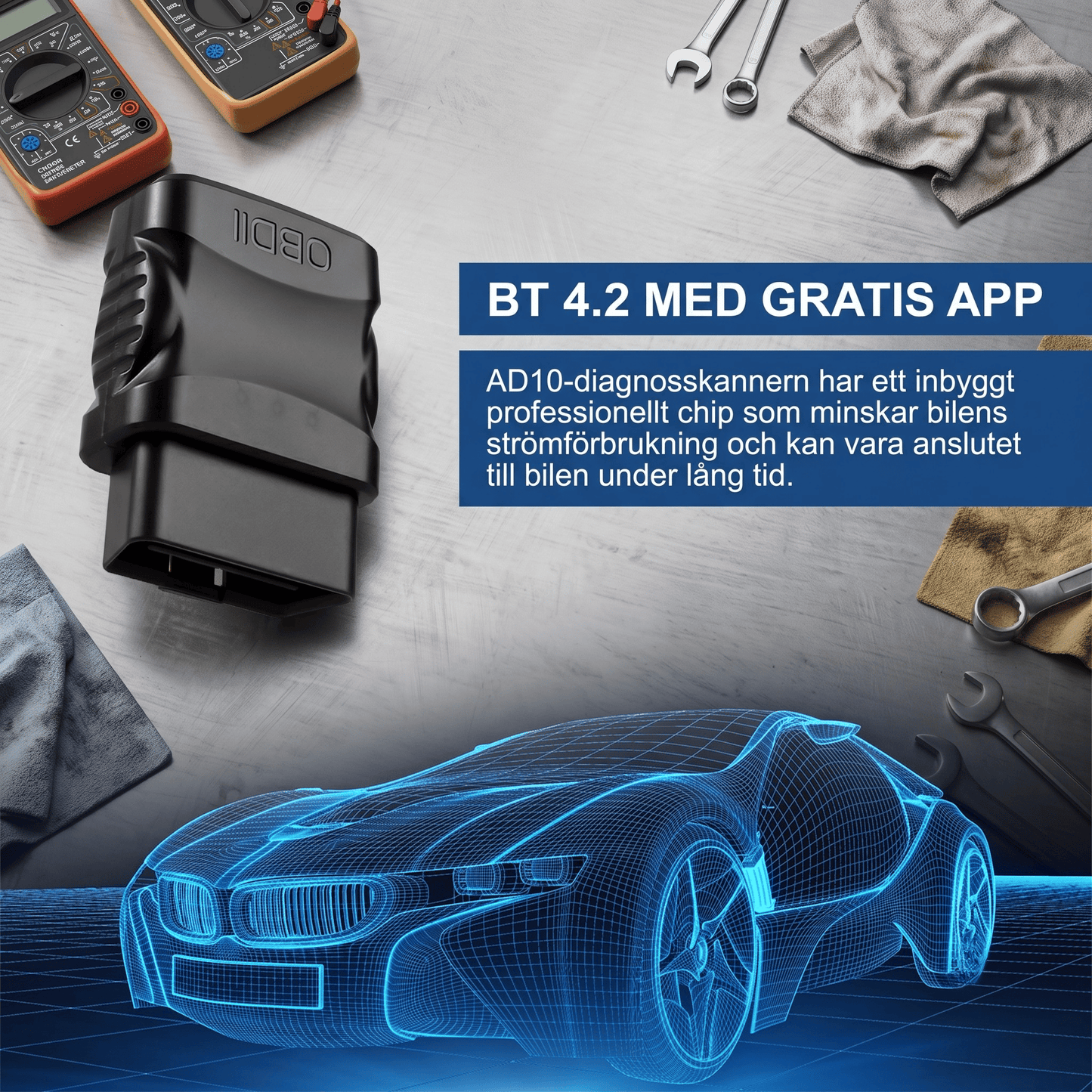 AutoScanix Pro™ - Bilens felkoder direkt i mobilen